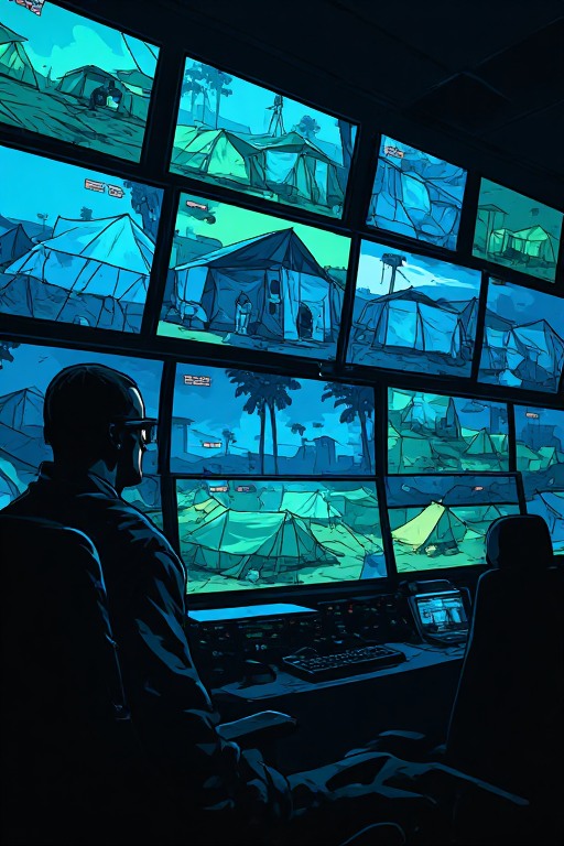 Control room security cameras